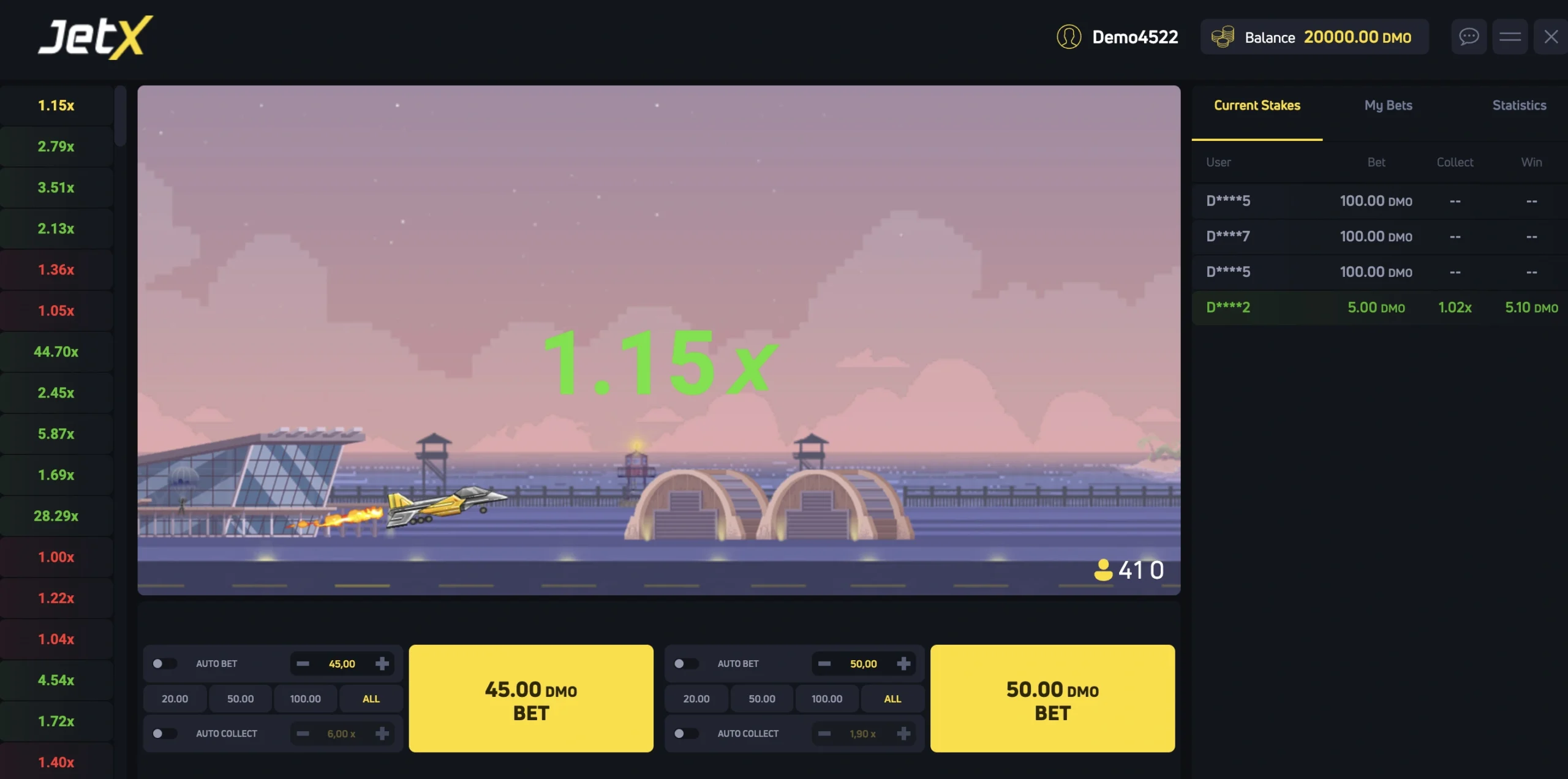 demo Jet X
